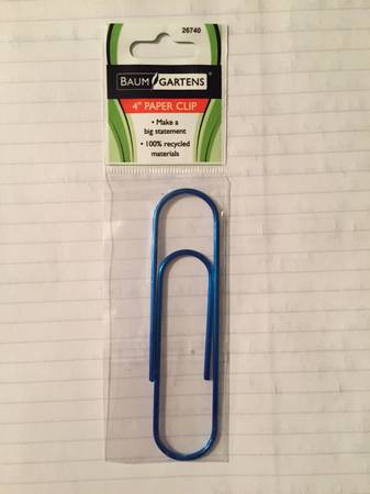 Jumbo Paper Clip Available for Trade