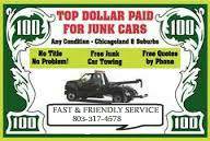 JUNK CARS,TRUCKS AND VANS WANTED  (LEESVILLE SC)