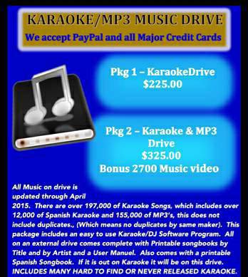 Karaoke, MP3 amp Videos