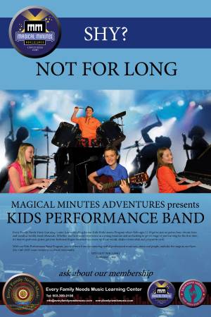 Kids Group Musical Performance Rock Bands Shy Not for long (Portland)