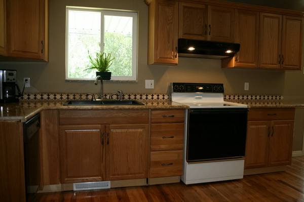 Kitchen Cabinets, Sink, Appliances, Counter