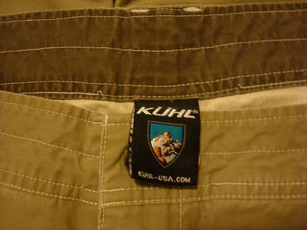 Kuhl LW Mens Outdoors Tech Khaki Pants with Kuhl Dry Tech Size 38