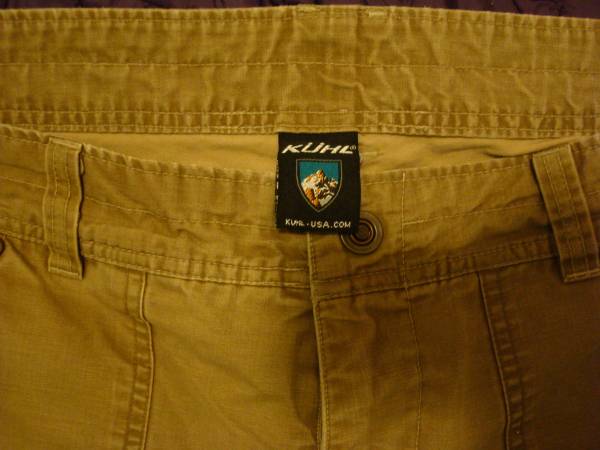 Kuhl Mens Outdoors Tech Khaki Pants with Kuhl Dry Technology, Size 38