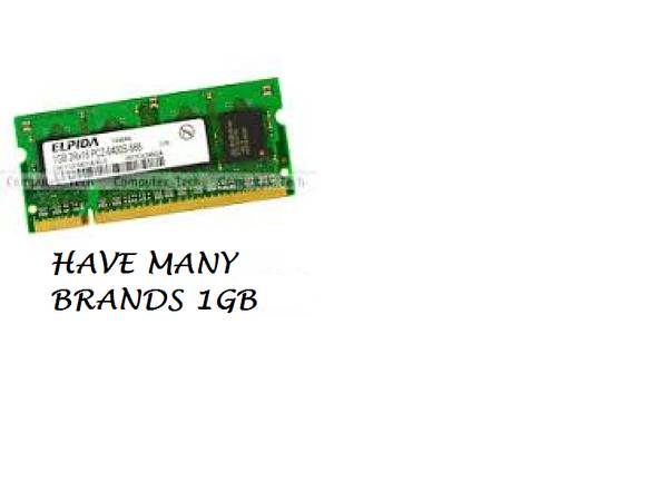 LAPTOP MEMORY DDR2 1 GB