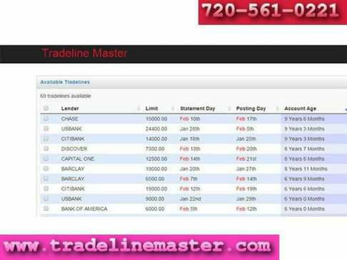 Large Limit Authorized User Tradelines and Broker Pricing