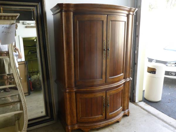 Large Solid Wood Armoire
