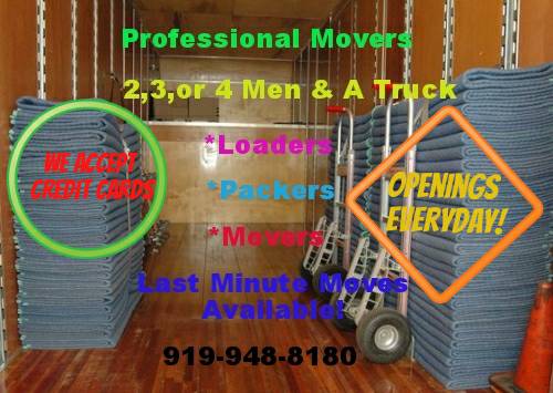 LAST MINUTE MOVERS AVAILABLE CALL US TODAY MOVE TODAY LICENSED MOVERS (LET THE PROFESSIONALS HANDLE YOUR MOVE)