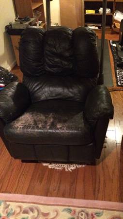 Leather recliner