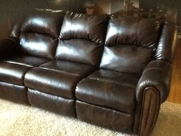 Leather Sofa and Recliner