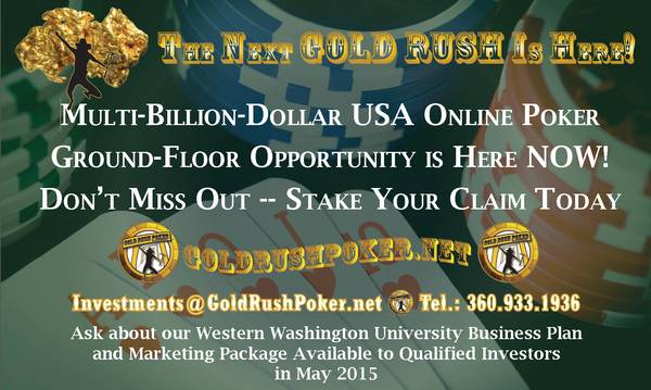 Legal USA Online Poker Site Investment Opporunity