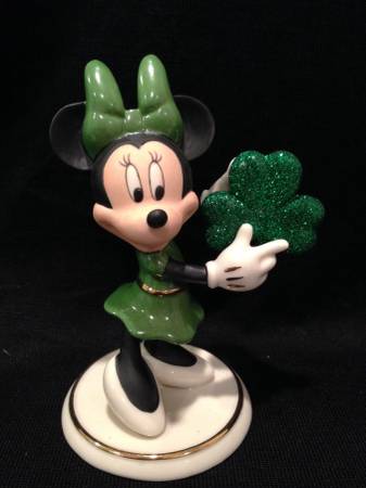 Lenox St. Patricks Day Disney Erin Go Bragh Minnie Brand New