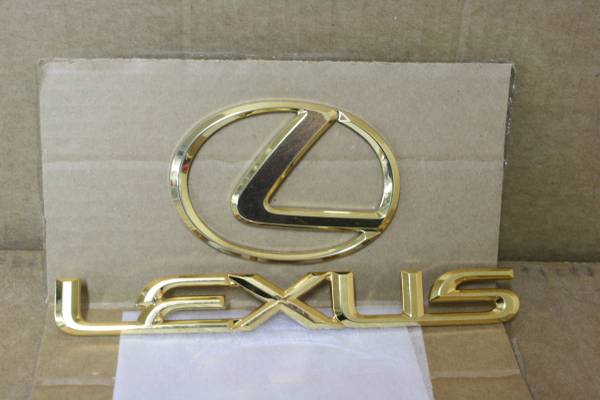 Lexus Gold Emblems