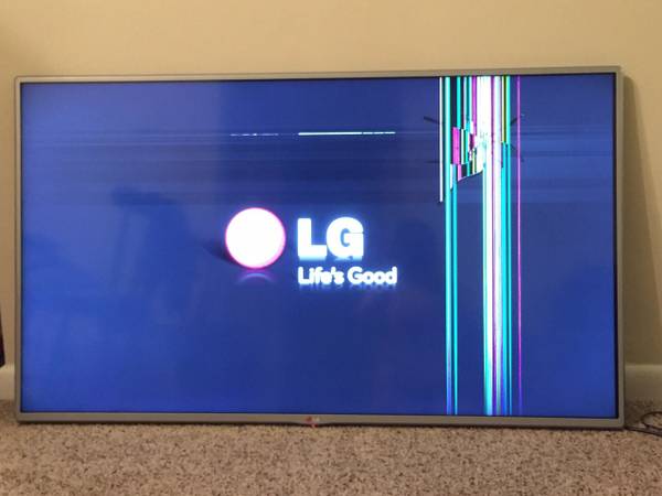 LG 50 inch LED TV(Cracked Screen)