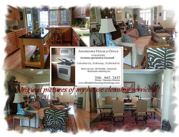Licensed house cleaning service (Columbus Ga  surrounding areas)