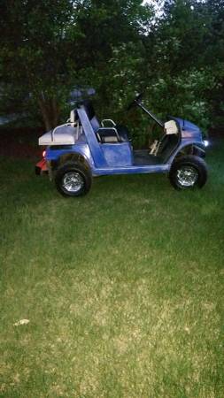 lifted yamaha gas golf cart