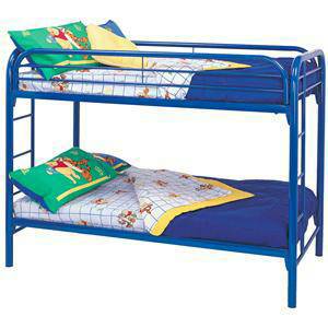 LIQUIDATION SPECIAL BLUE METAL TWIN BUNK BED 149