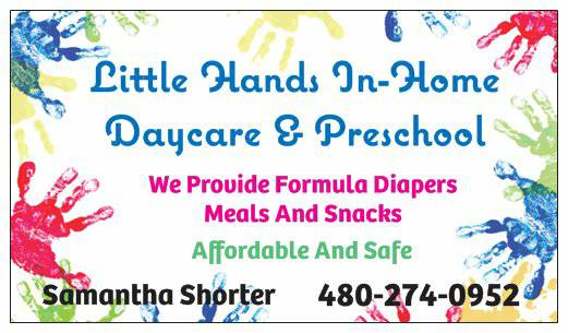 LITTLE HANDS IN HOME DAYCARE (queen creeksan tan valley)