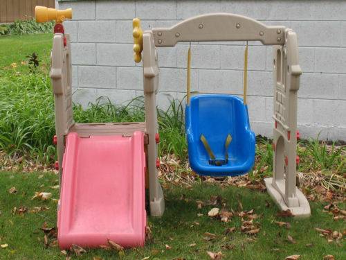 Little Tikes castle climber with swing