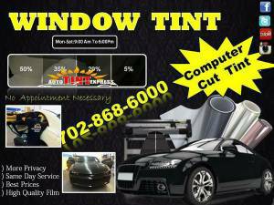 Looking For Tint Give Us A Call 868.6000 (Valley View amp Desert Inn)