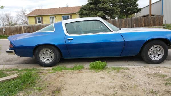 looking to trade 1977 camaro rs for street bike