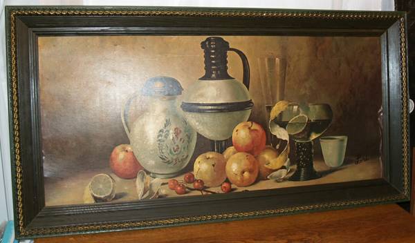 Lori Speck Still Life Painting Print Large Picture Wood Frame