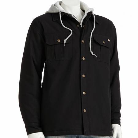 lost black dickies jacket w gray hood
