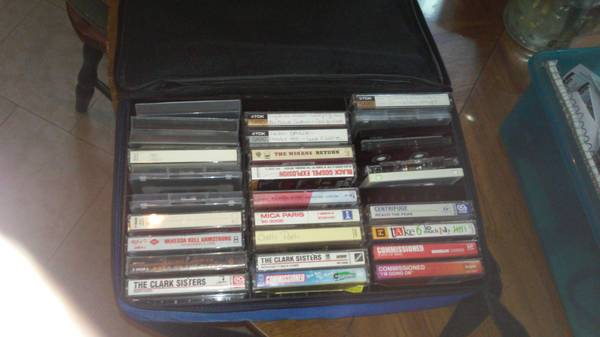 Lot of 29 cassette tapes with case