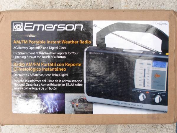 Lot of 5 AMFM Portable Instant Weather Radios, NEW