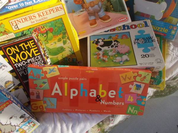lots of teaching puzzles,games