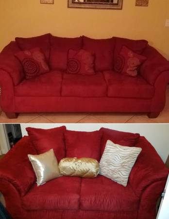 Loveseat and sofa
