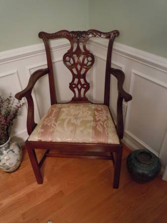 Mahogany armchair