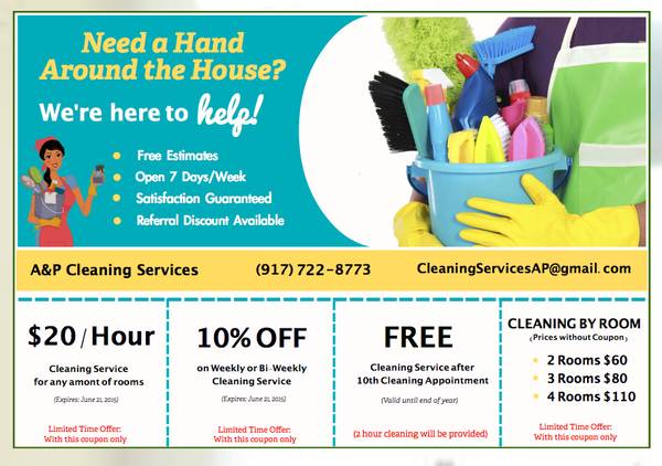 Maids Available 7 DaysWeek for House Cleaning Service (Queens)