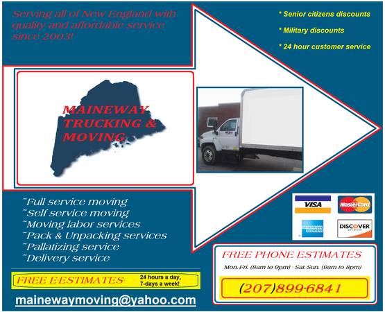 Maineway Trucking amp Moving(Full service