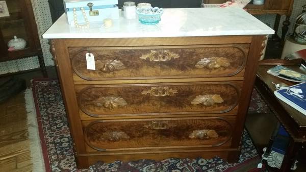 marble top chest with fruit pulls