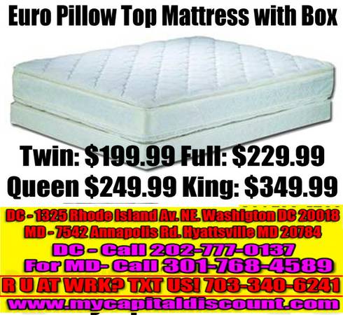 MATTRESS WITH BOX SPRING SPECIALS TWIN FULL QUEEN (1325 Rhode Island Avenue NE  DC)