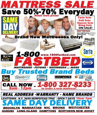 MATTRESSES ON SALE TODAY (NAME BRANDS ONLY)