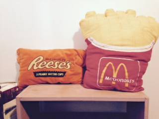 Mcdonalds fry and Reeses candy pillows