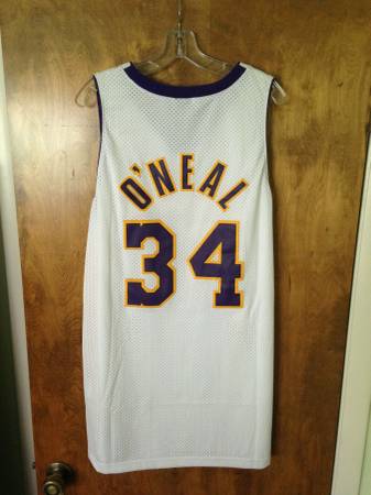 Mens XXL TALL Shaq Oneal Lakers Home Jersey