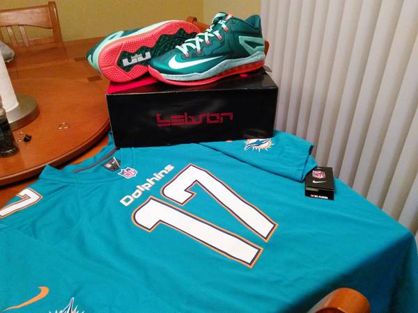 miami dolphins 17 jersey shoes