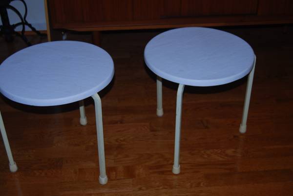 mid century fiber glass tables