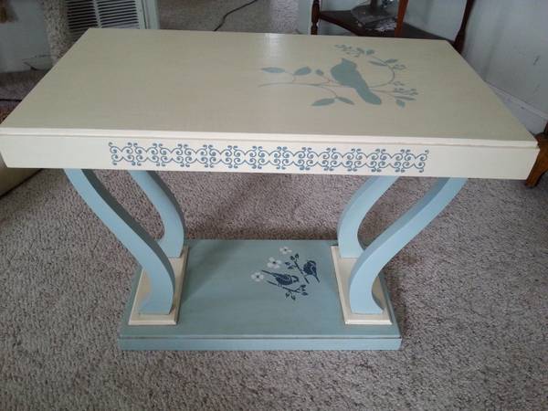 midcentury painted side table