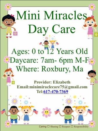 Mini miracles daycare (Roxbury)