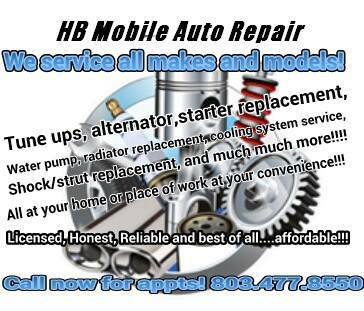 MOBILE AUTO REPAIR (Columbia,LEX,LUGOFF,ETC)