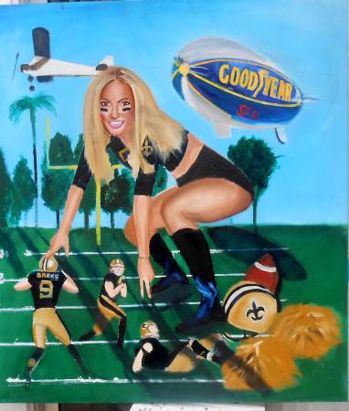 Model needed for NFL cheerleader pin up paintings (New Orleans)