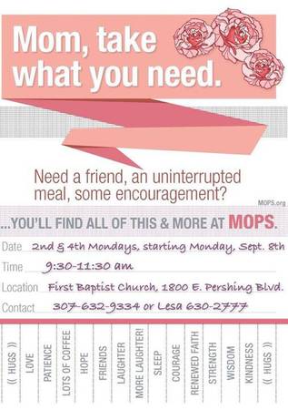 MOPS (Mothers of Preschoolers) amp MomsNext (First Baptist Church)
