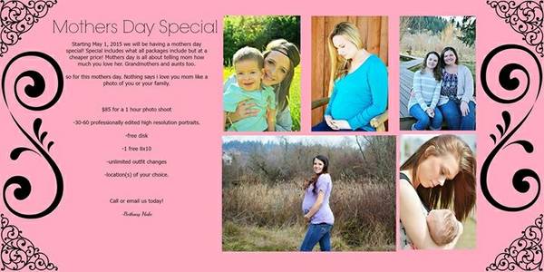 mothers day photo special (clackamas)