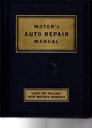 Motors Auto Repair Manuals (6) covering all 1935 to 1979 American Cars