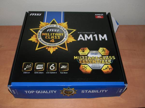 MSI AM1M micro ATX mATX motherboard AM1 socket USB 3.0 SATA III 6Gbps