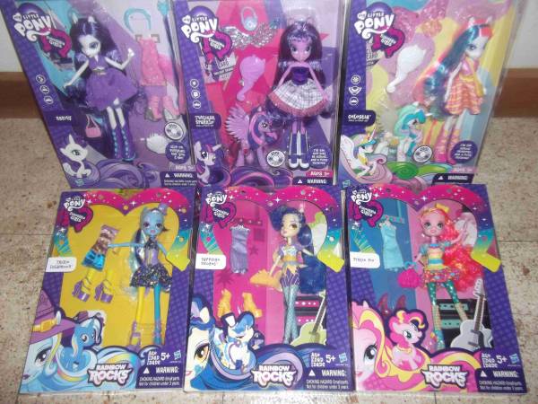 My Little Pony Princess 6 Doll  figure Set Equestria Girls