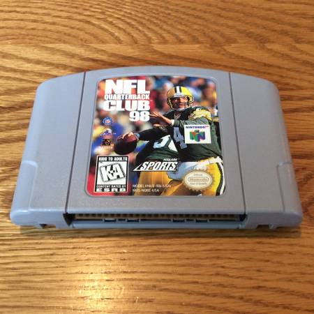 N64 NFL Quartback 98 Game Cartridge Nintendo 64